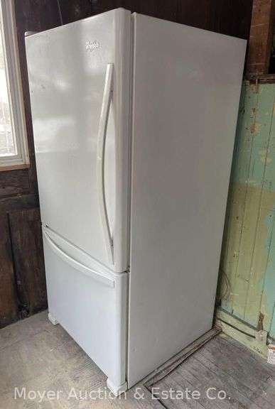 Whirlpool Refrigerator, Model WRB329DMBW00, Works, 29”w (needs cleaning inside) image