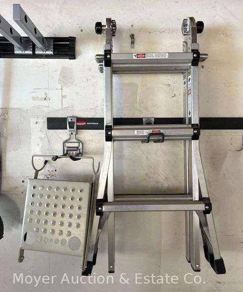 Gorilla Telescoping Multi Ladder, 13ft. Model, with Stationary Mounts and Seat image