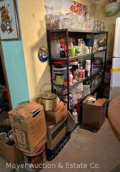 Contents of Shelves, Vases, Tins, Thermoses, Etc. image