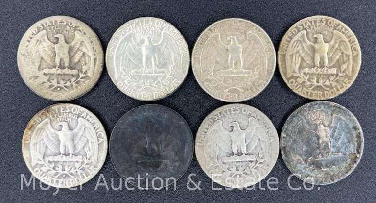 (8) Washington Silver Quarters