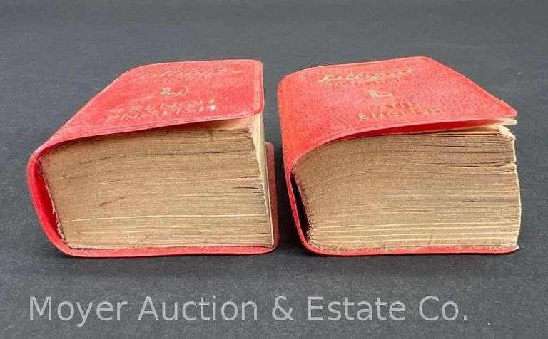 2 Miniature Langenscheidt's Lilliput Dictionaries, 2"h