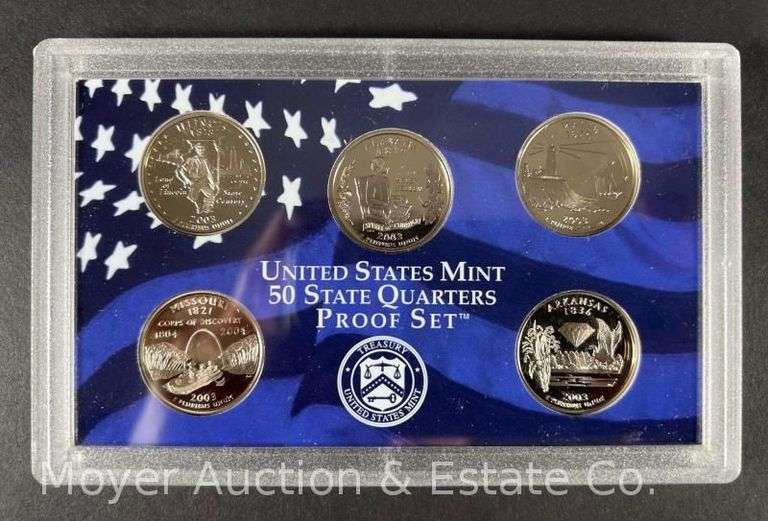 (5) 2003 50 State Quarters Proof Sets