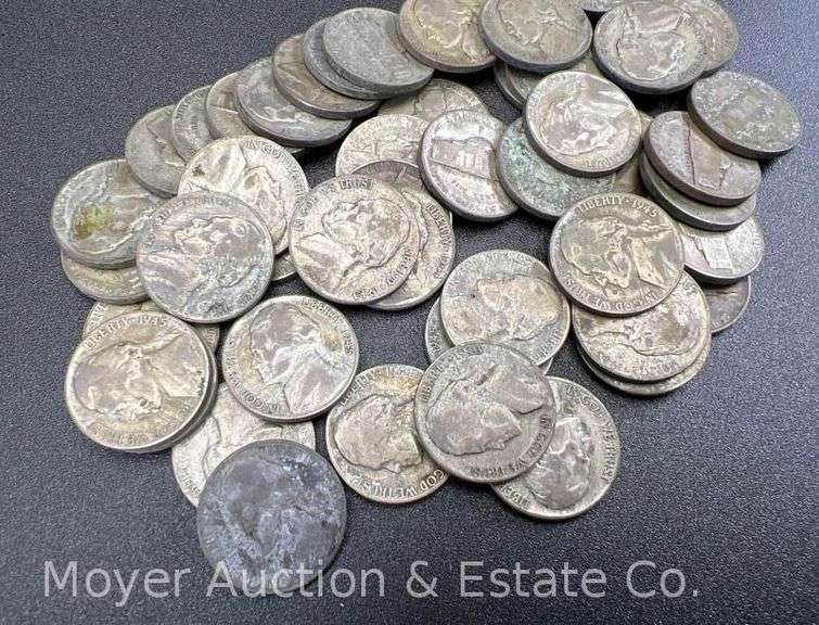 (50) Silver War Nickels