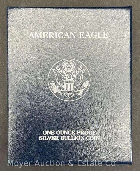 2001 American Eagle Proof Silver Dollar, with Original Boxes
