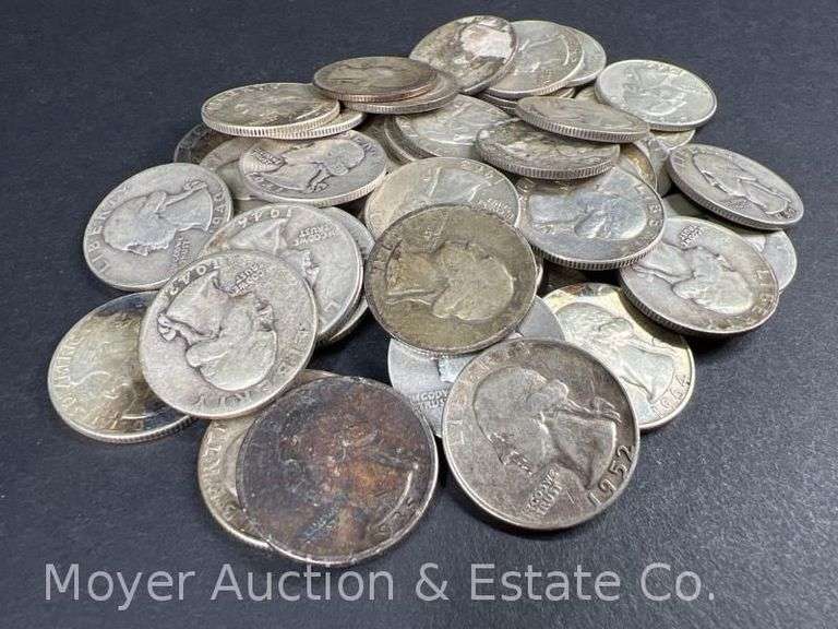 (50) Washington Silver Quarters