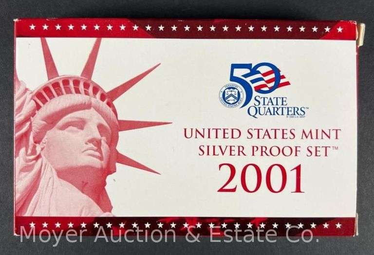 2001 United States Mint Silver Proof Set