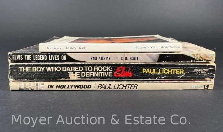 Group of Vintage Elvis Presley Books