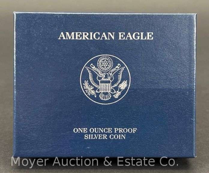2008 American Eagle Proof Silver Dollar, with Original Boxes