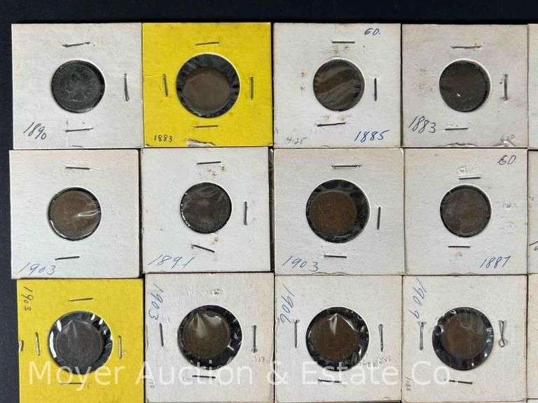 (38) Indian Head Cents