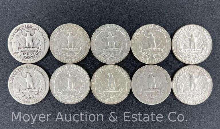 (10) Washington Silver Quarters