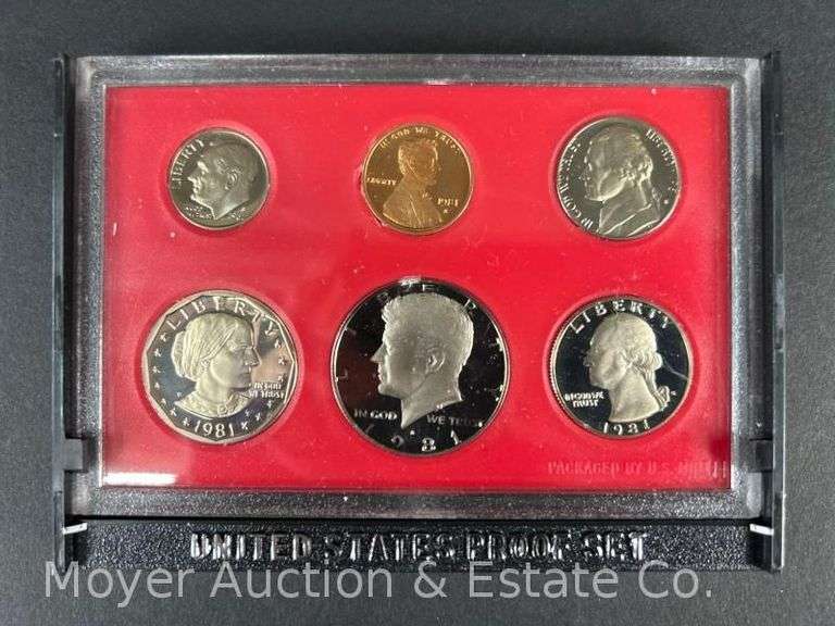 (5) 1981 Proof Sets