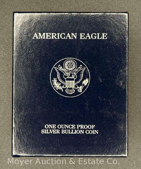 2000 American Eagle Proof Silver Dollar, with Original Boxes