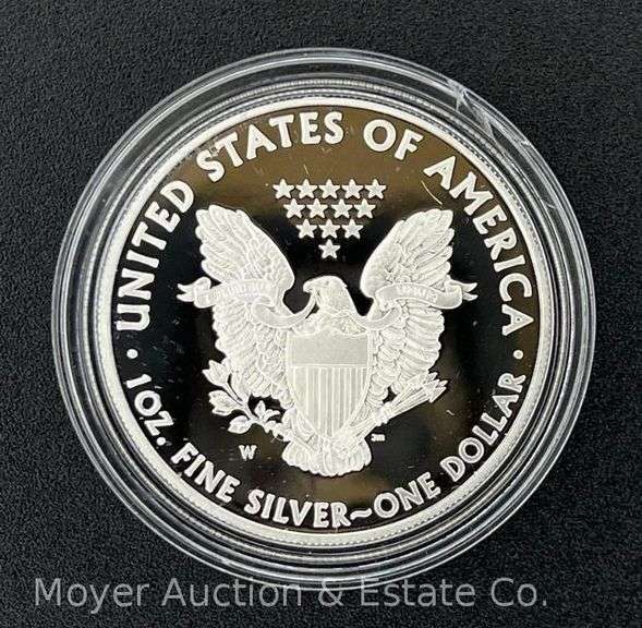 2008 American Eagle Proof Silver Dollar, with Original Boxes