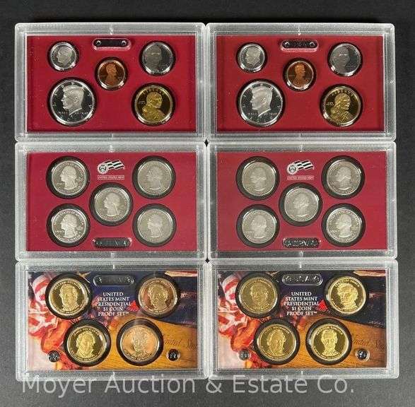 (2) 2010 United States Mint Silver Proof Sets