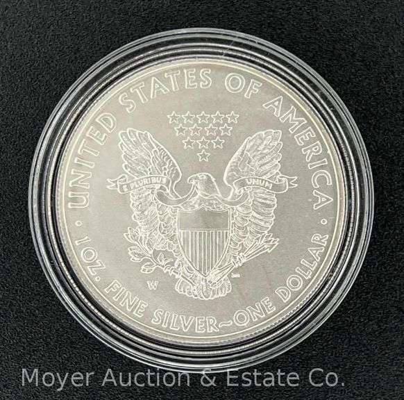 2008 American Eagle Silver Uncirculated Dollar, with Original Boxes