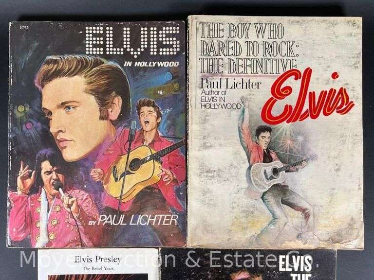 Group of Vintage Elvis Presley Books