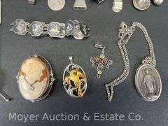 Group of Sterling Silver Jewelry, Bracelets, Necklaces, Etc. 3.28 Troy Ounces