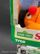 Fisher-Price TMX Tickle Me Elmo and Tyco Sing & Snore Ernie, Both In Original Boxes