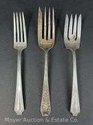 (3) Sterling Silver Forks, Assorted Patterns, 4.39 Troy Ounces