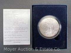 2008 American Eagle Silver Uncirculated Dollar, with Original Boxes