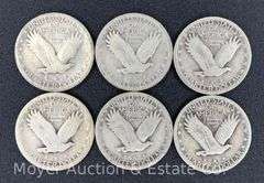 (6) 1930 Standing Liberty Quarters