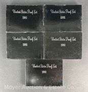 (5) 1981 Proof Sets