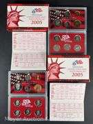(2) 2005 United States Mint Silver Proof Sets
