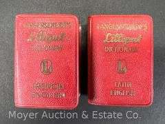 2 Miniature Langenscheidt's Lilliput Dictionaries, 2"h
