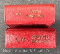 2 Miniature Langenscheidt's Lilliput Dictionaries, 2"h