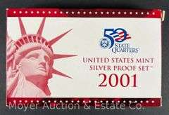 2001 United States Mint Silver Proof Set