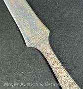 S. Kirk & Son "Repousse" Sterling Silver Letter Opener and Salt Spoon, 1.20 Troy Ounces