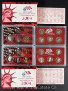 (2) 2004 United States Mint Silver Proof Sets