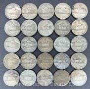 (25) Silver War Nickels