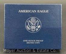 2008 American Eagle Proof Silver Dollar, with Original Boxes
