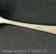 S. Kirk & Son "Repousse" Sterling Silver Letter Opener and Salt Spoon, 1.20 Troy Ounces