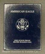 2000 American Eagle Proof Silver Dollar, with Original Boxes