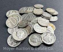 (50) Mercury Dimes