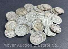 (50) Mercury Dimes