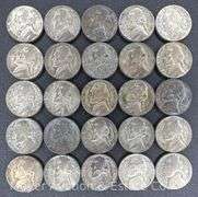 (25) Silver War Nickels