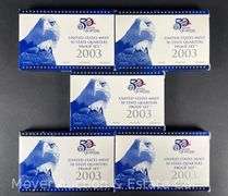 (5) 2003 50 State Quarters Proof Sets