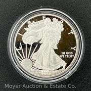 2008 American Eagle Proof Silver Dollar, with Original Boxes