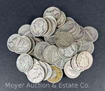 (50) Mercury Dimes