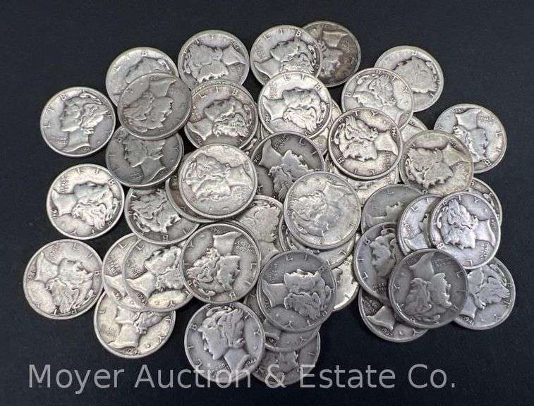 (50) Mercury Dimes image