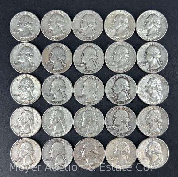 (25) Washington Silver Quarters image