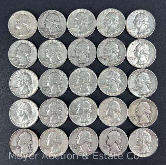 (25) Washington Silver Quarters image