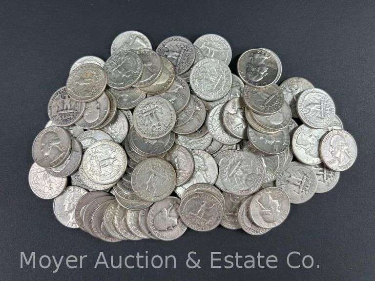 (100) Washington Silver Quarters image