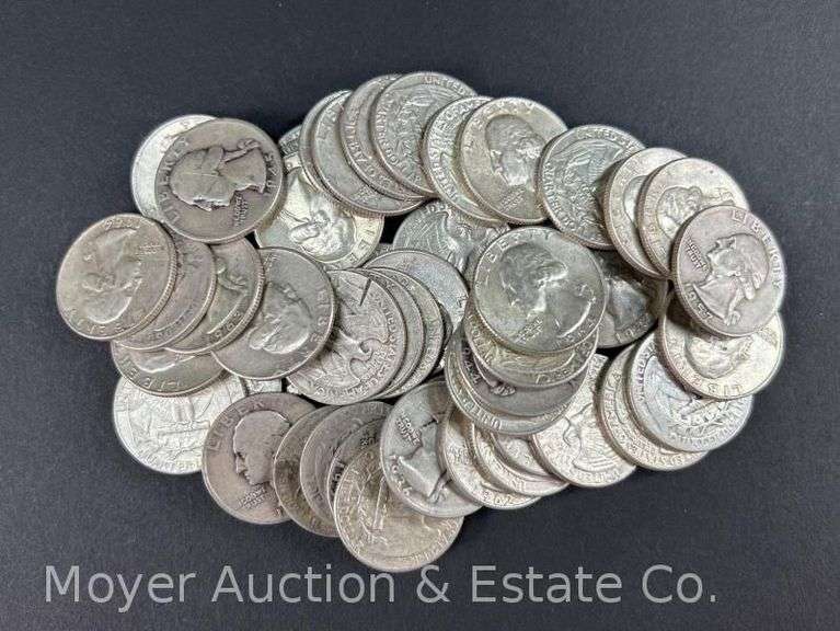 (50) Washington Silver Quarters image
