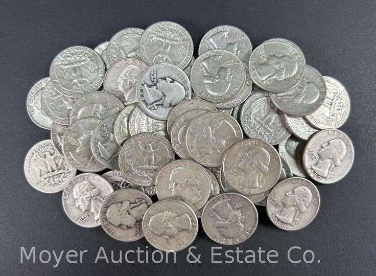 (50) Washington Silver Quarters image