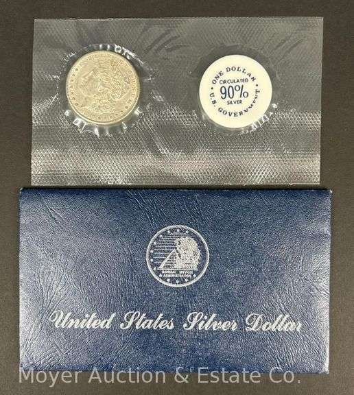 1885-S Morgan Silver Dollar, with Original Envelope image