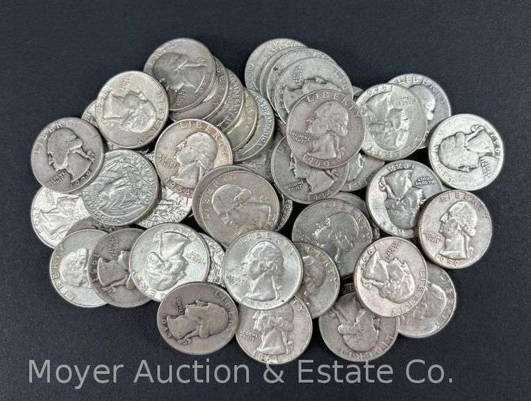 (50) Washington Silver Quarters image